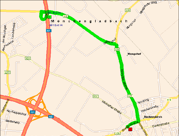 Routenplaner Map